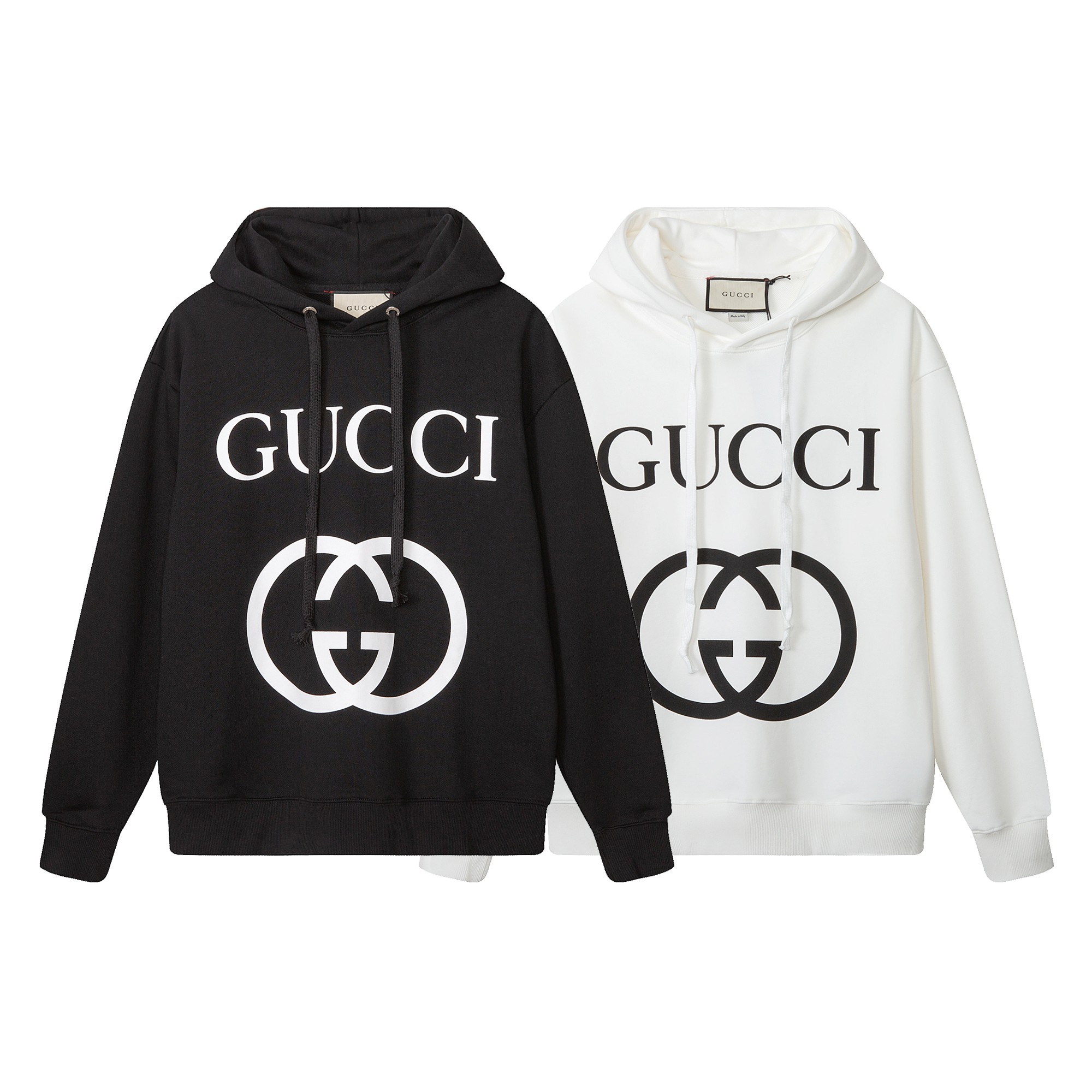 Alta personalización, versión de la más alta calidad GU*chaqueta con capucha y logo estampado, con tela de algodón puro…