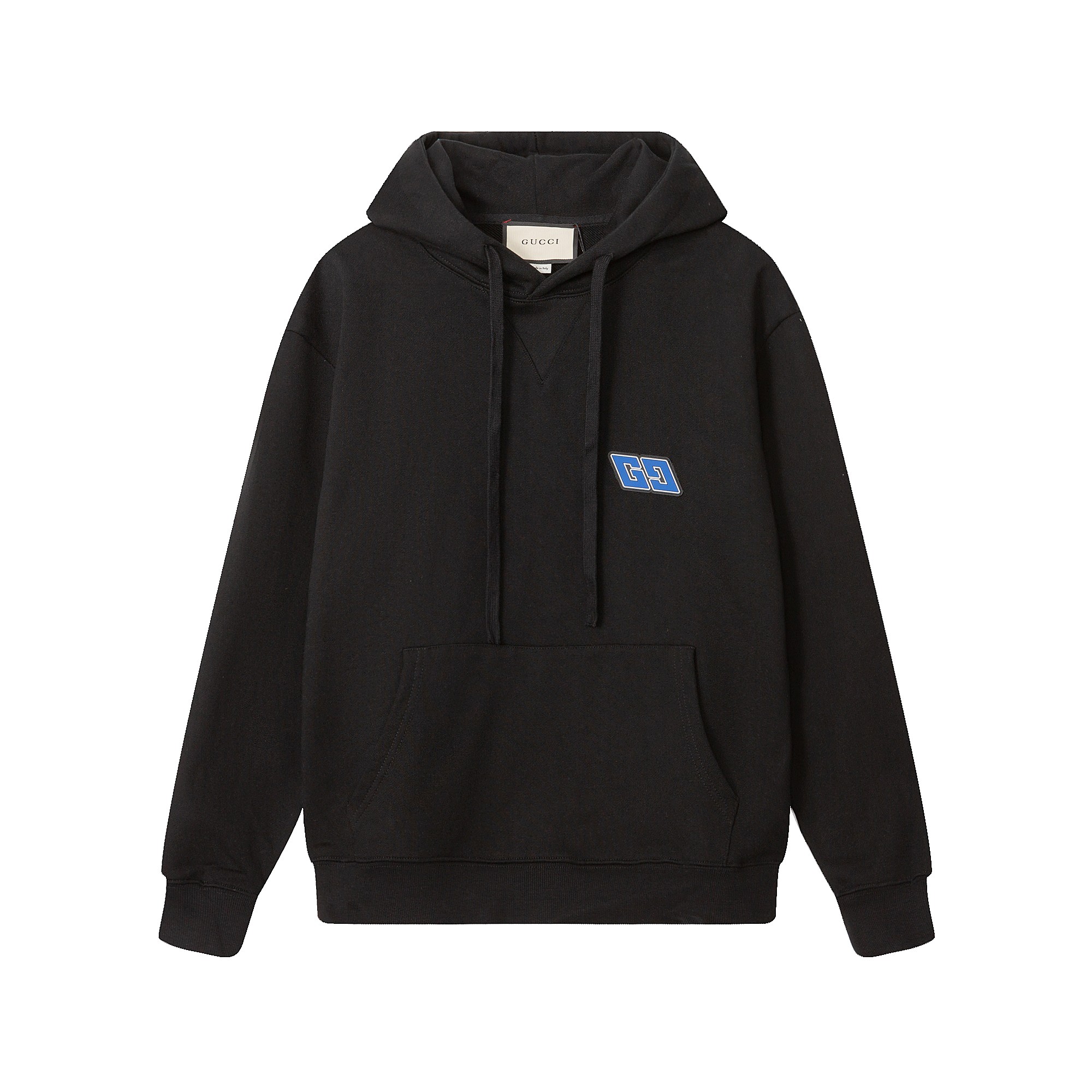 Personalización de alta gama, versión de la más alta calidad de la sudadera con capucha con logo GU* de silicona, tejid…