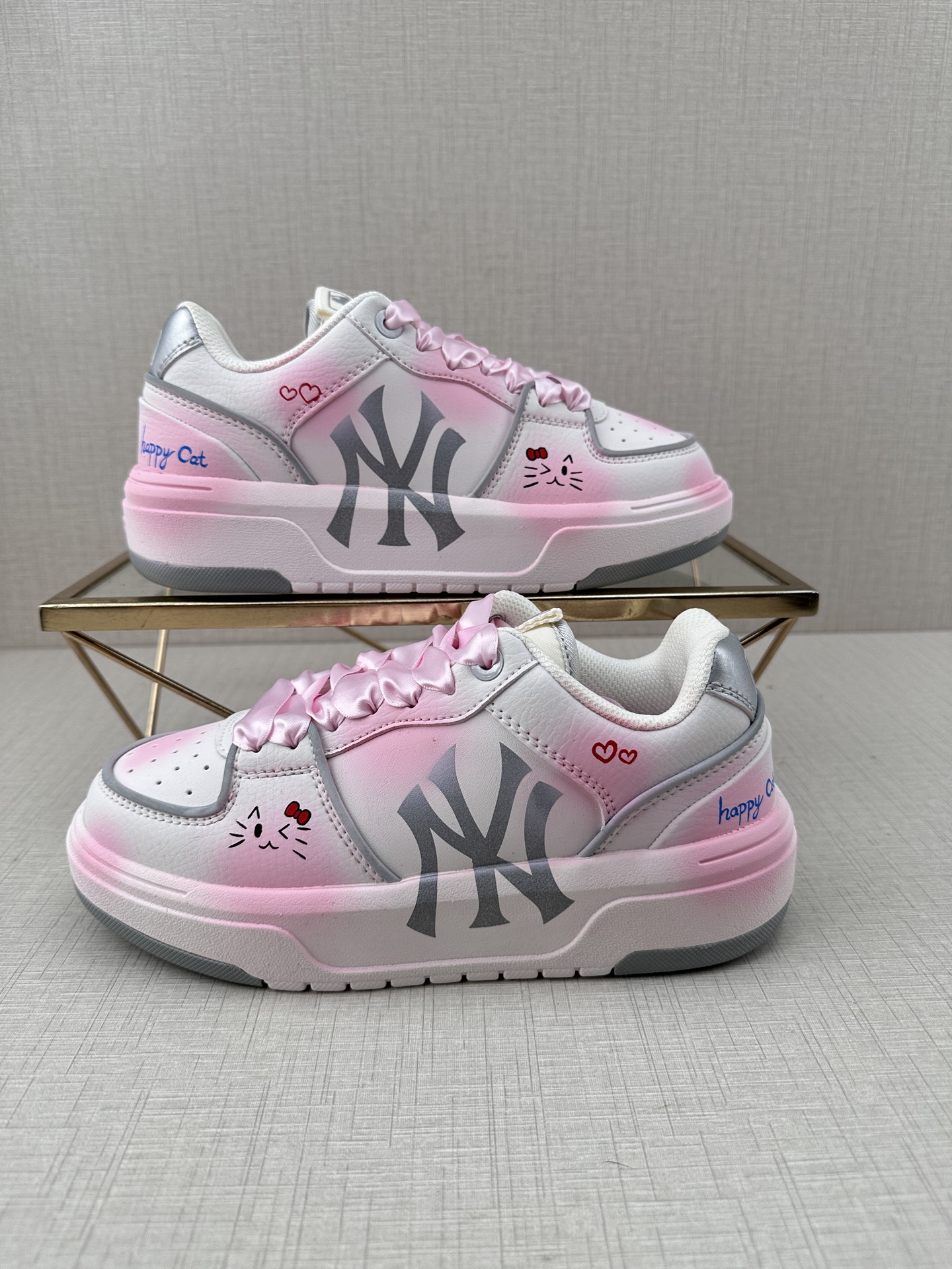 MLB CHUNKY LINER DENIM 潮流百搭 厚底增高休闲鞋 防滑耐磨 2011低帮 老爹鞋 3ASXCLD4N