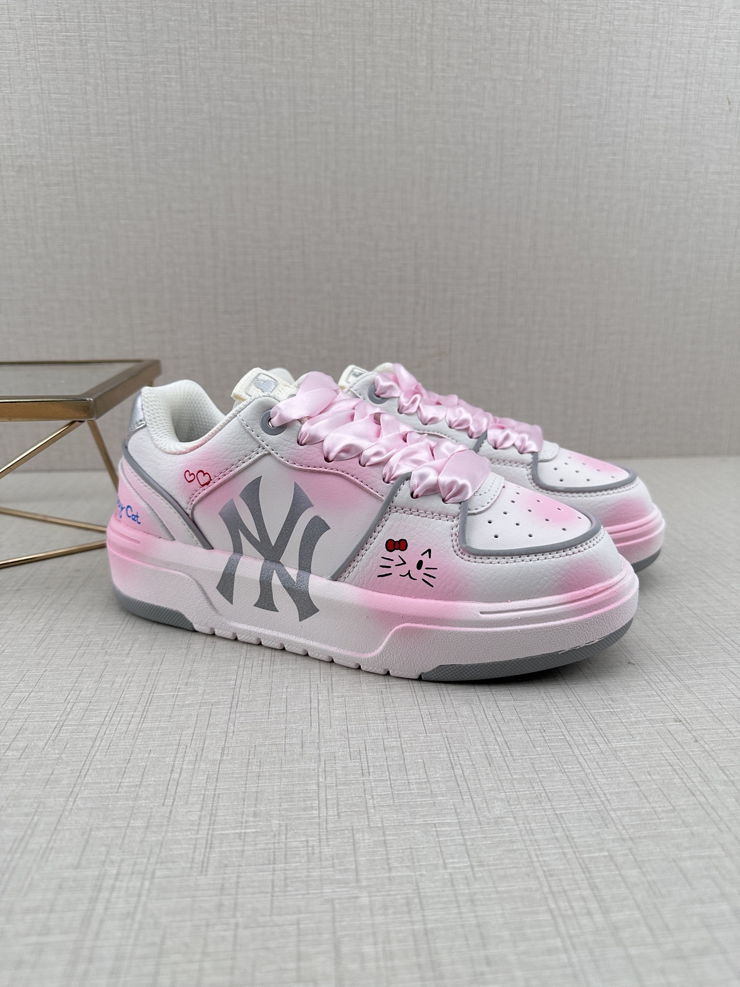 MLB CHUNKY LINER DENIM 潮流百搭 厚底增高休闲鞋 防滑耐磨 2011低帮 老爹鞋 3ASXCLD4N