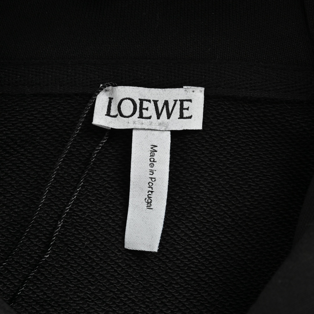 Loewe/罗意威 24Fw 线条logo刺绣连帽卫衣