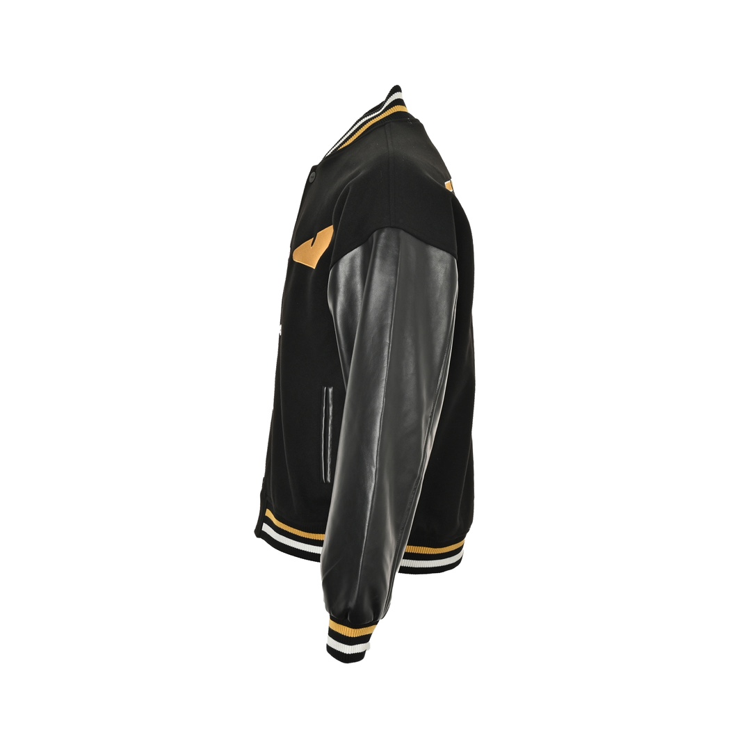 Fendi/芬迪 25Fw 小怪兽眼睛棒球服外套