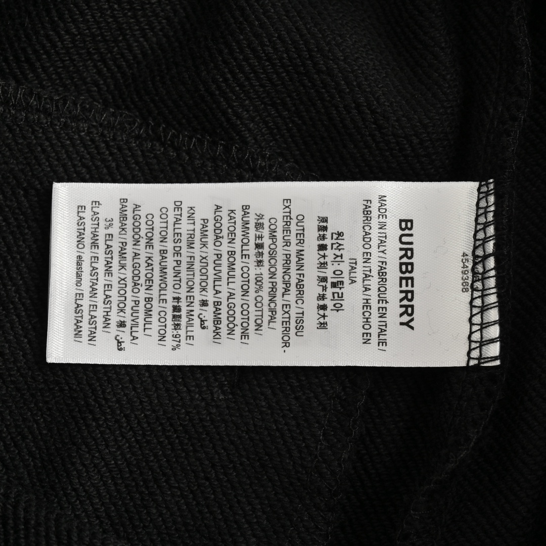 Burberry/巴宝莉 侧边格纹拼接长裤
