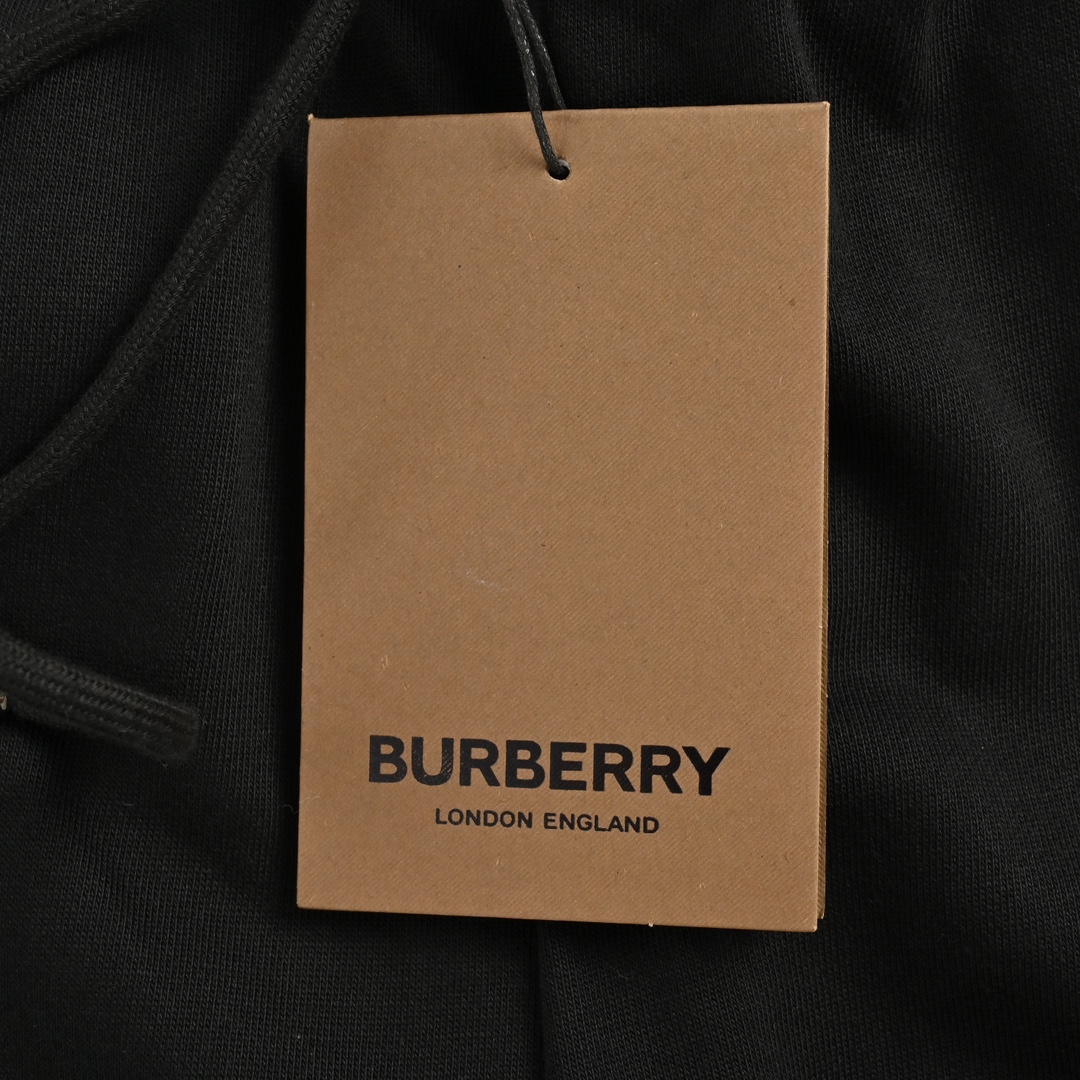 Burberry/巴宝莉 侧边格纹拼接长裤