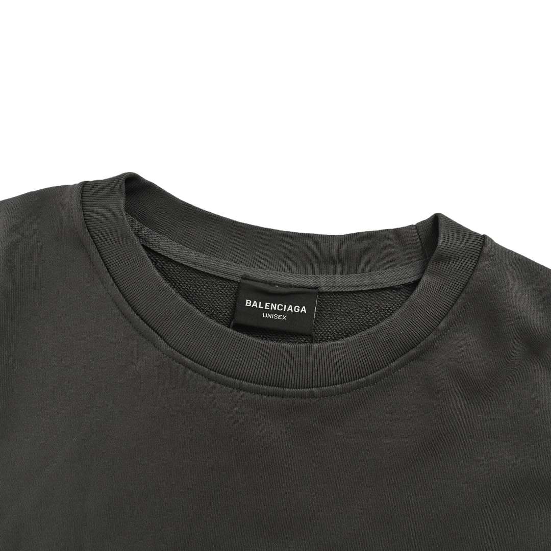 Balenciaga/巴黎世家 网址字母刺绣圆领卫衣 BAL.COM HOODIE大廓形连帽卫衣