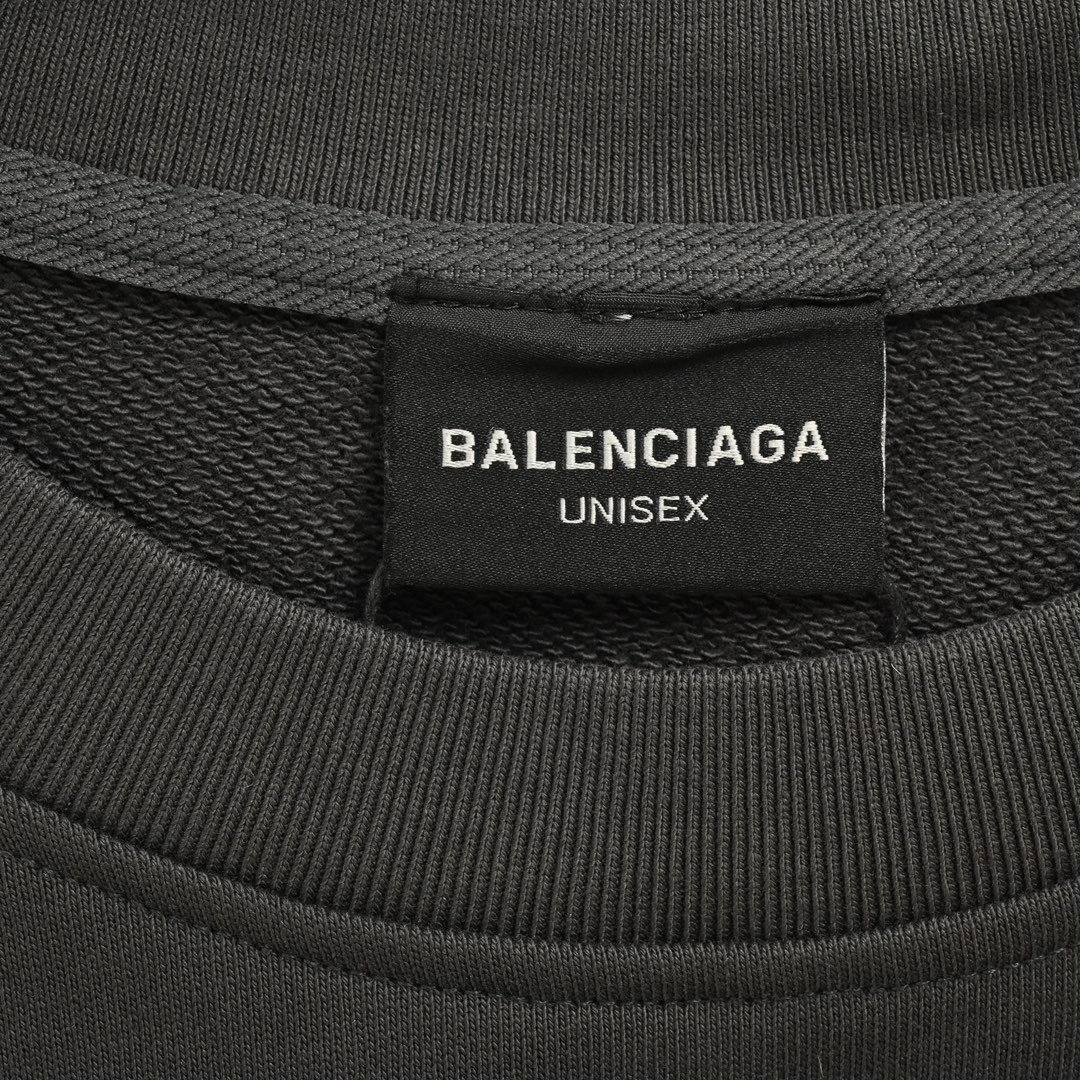 Balenciaga/巴黎世家 网址字母刺绣圆领卫衣 BAL.COM HOODIE大廓形连帽卫衣