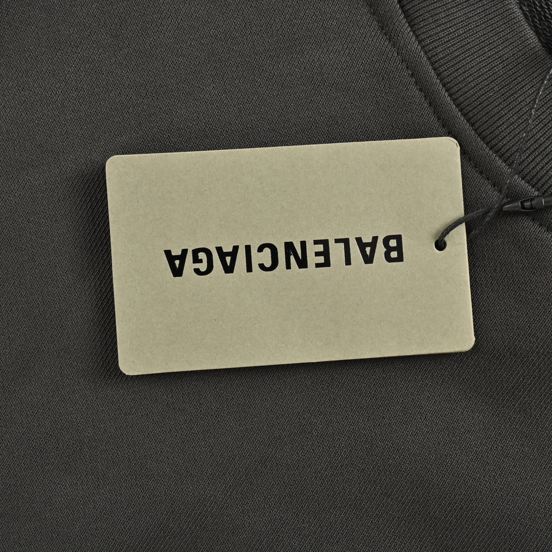 Balenciaga/巴黎世家 网址字母刺绣圆领卫衣 BAL.COM HOODIE大廓形连帽卫衣