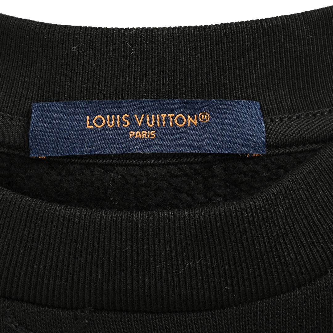 Louis Vuitton/路易威登 24Fw 嵌花刺绣圆领卫衣