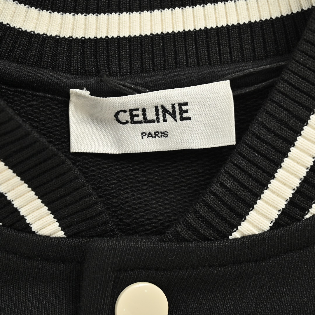 Celine/赛琳 24Fw 贴布绣字母拼色棒球服外套