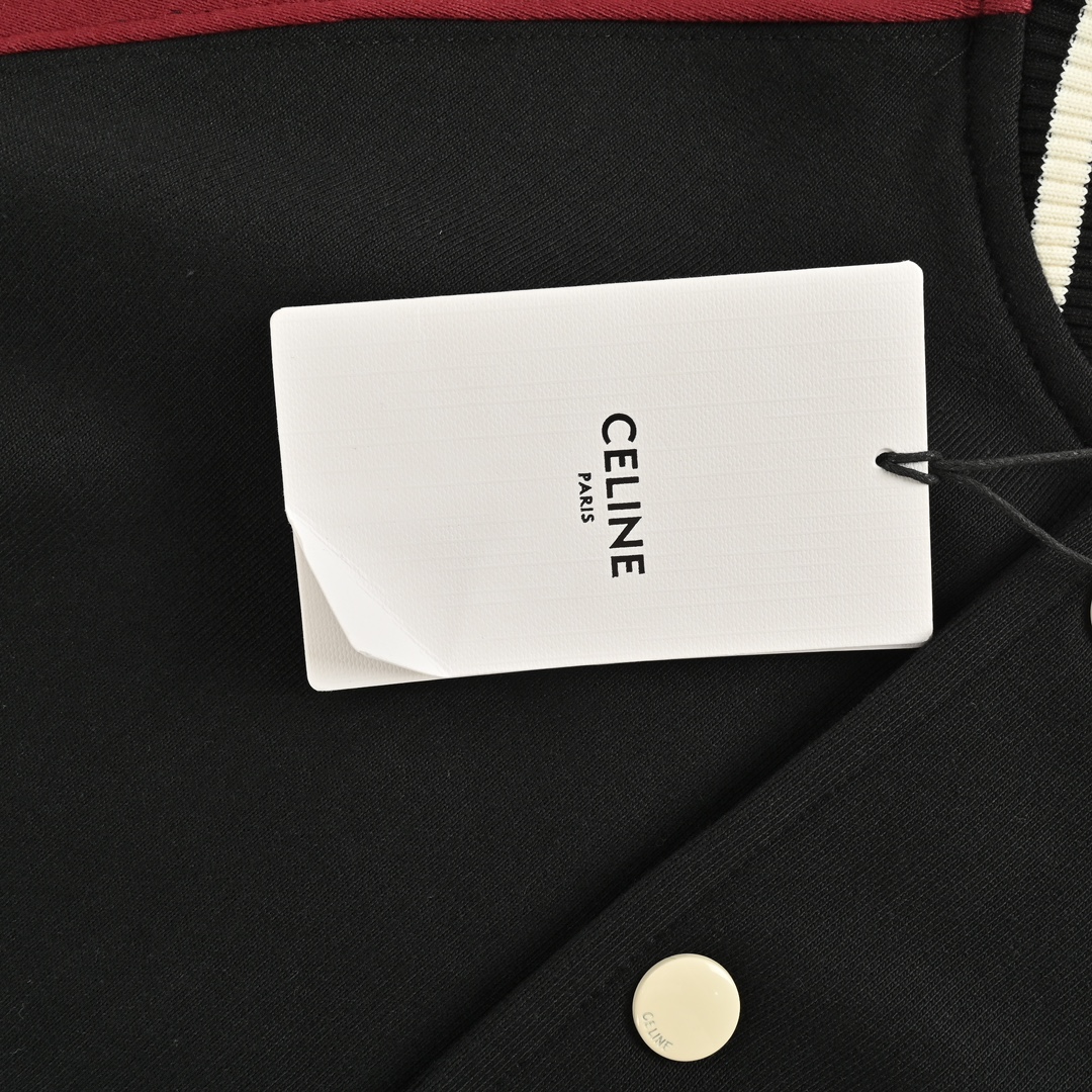 Celine/赛琳 24Fw 贴布绣字母拼色棒球服外套