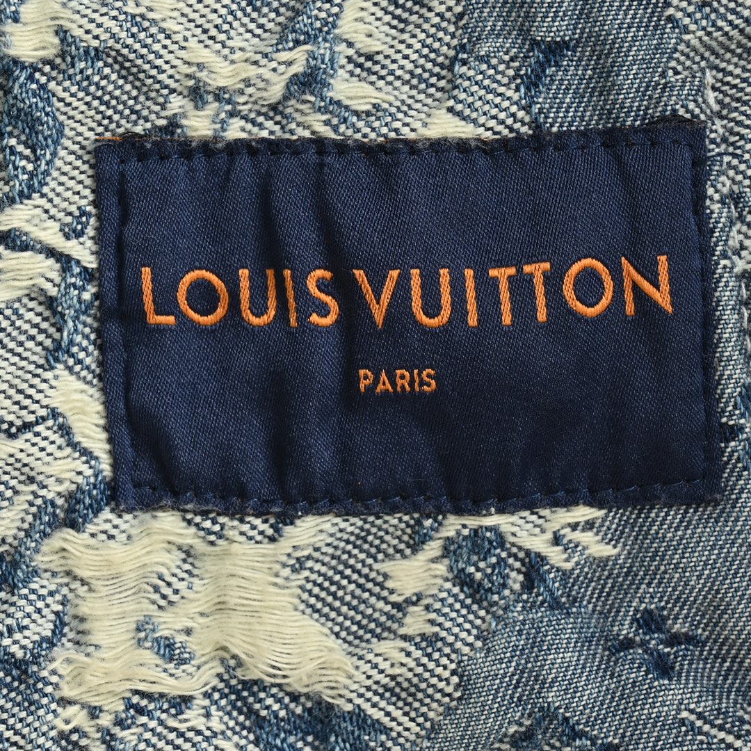 Louis Vuitton/路易威登 玫瑰花卉流苏牛仔夹克外套