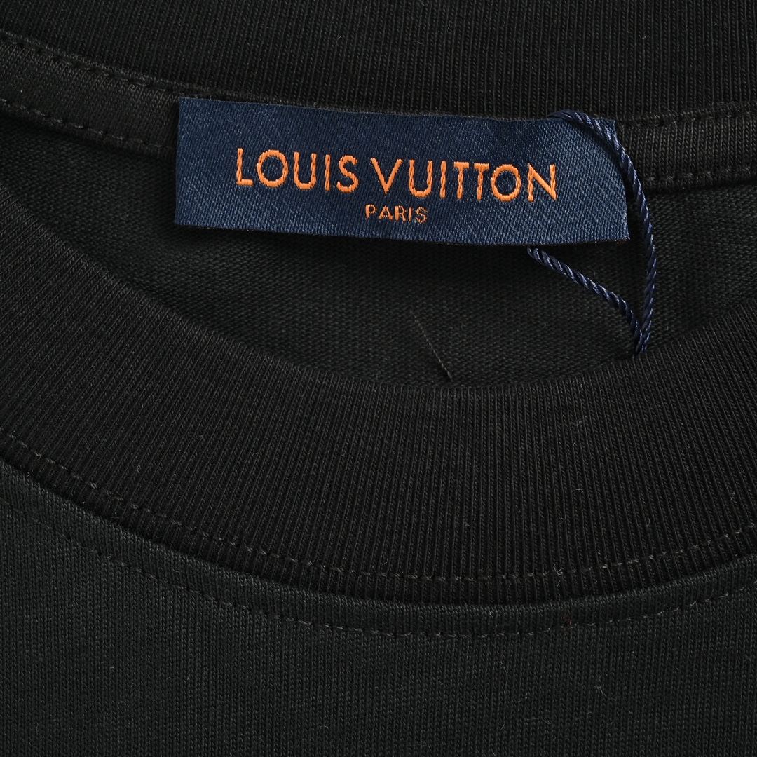 Louis Vuitton/路易威登 24ss 彩虹logo立体发泡印花短袖