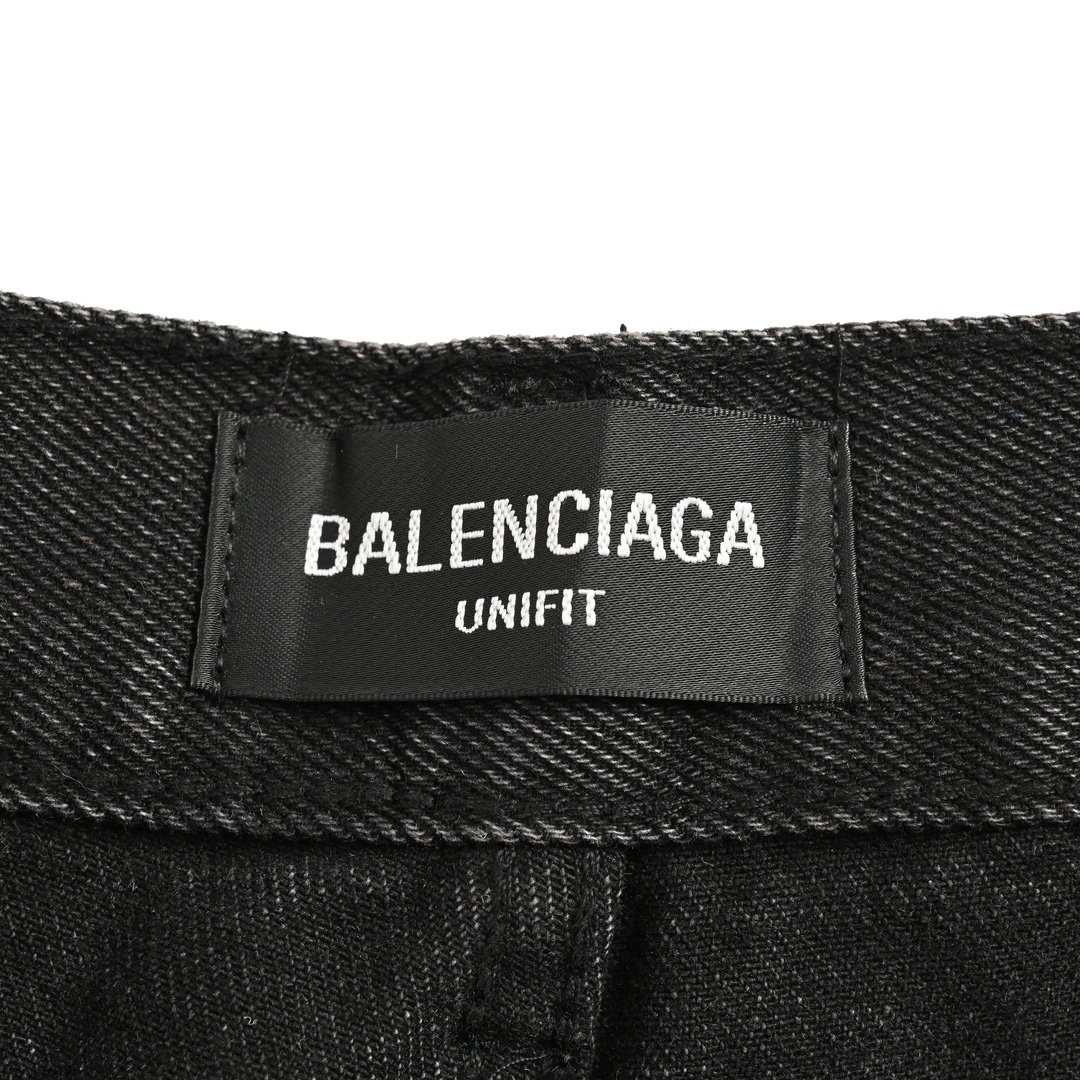 Balenciaga/巴黎世家 24Fw 可乐印花复古牛仔裤