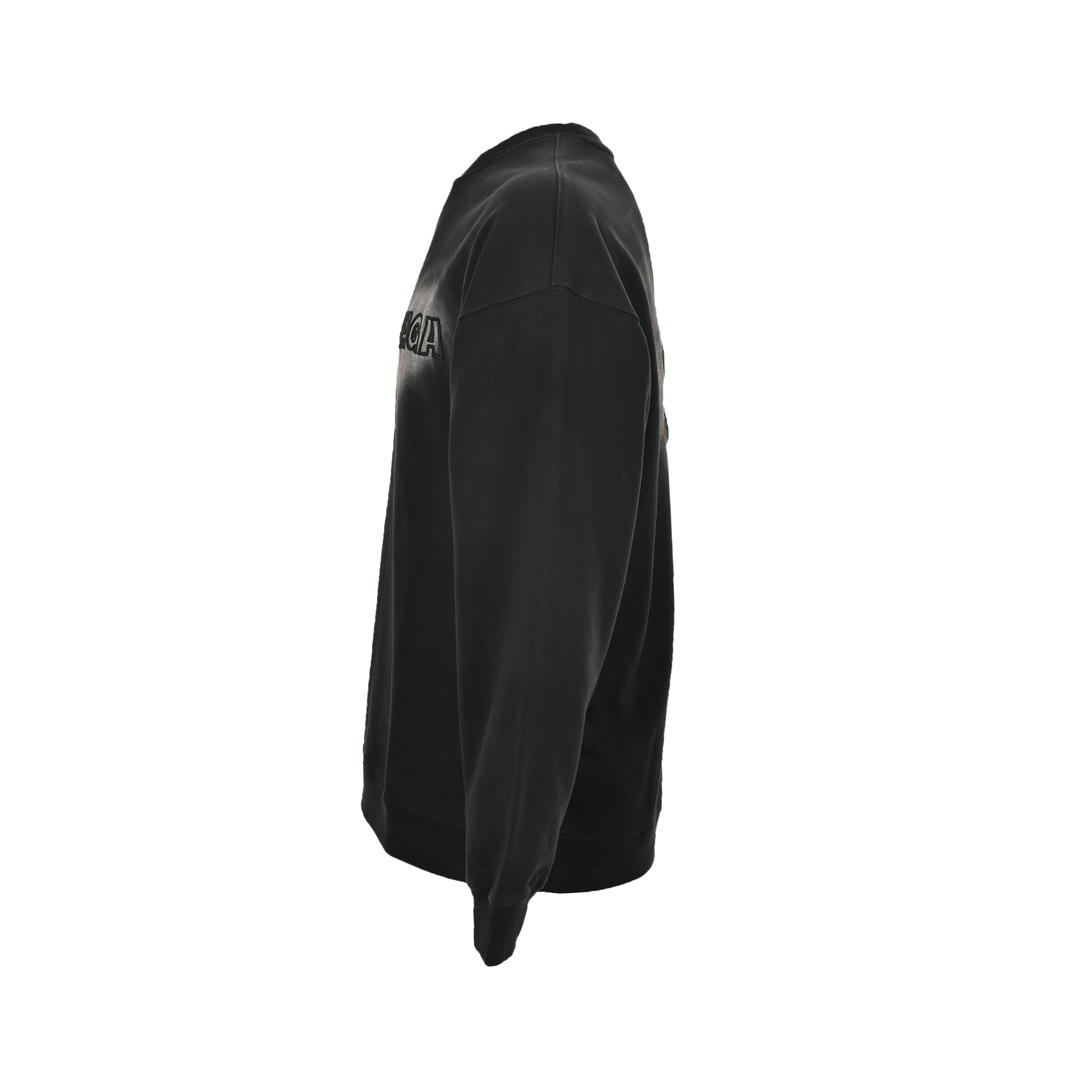 Balenciaga /巴黎世家 24Fw 重工洗水做旧双B刺绣套装卫衣