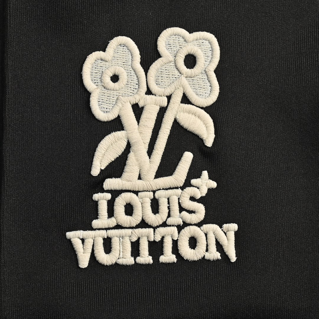 Louis Vuitton/路易威登 24Fw 花卉刺绣侧边织带套装长裤