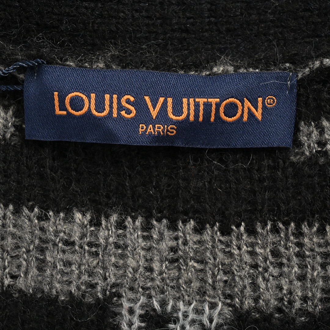 Louis Vuitton/路易威登 24Fw Monogram老花马海毛开衫毛衣