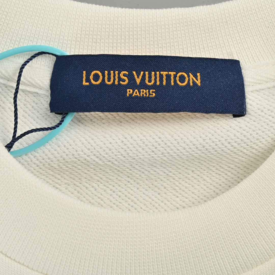 Louis Vuitton/路易威登 24Fw 刺绣老花渐变圆领卫衣