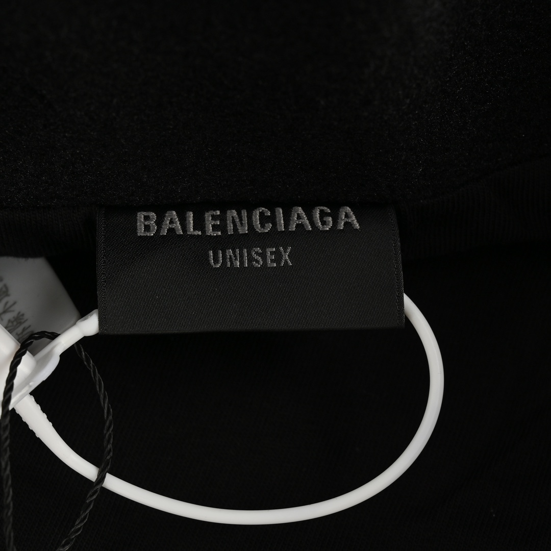 Balenciaga/巴黎世家 刺绣拼接拉链立领毛呢外套