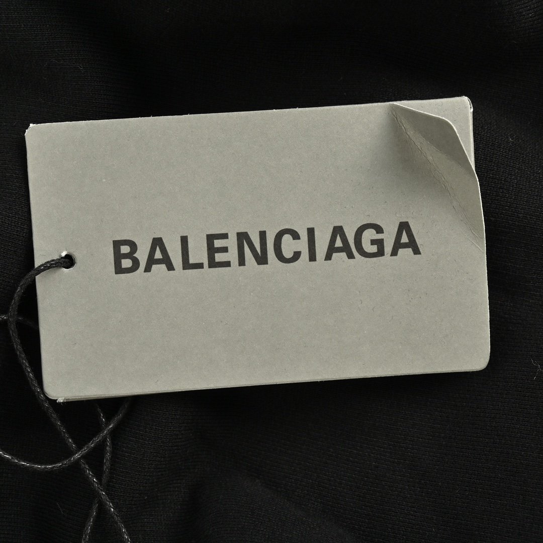 Balenciaga/巴黎世家 24Fw LB反光字母印花连帽卫衣