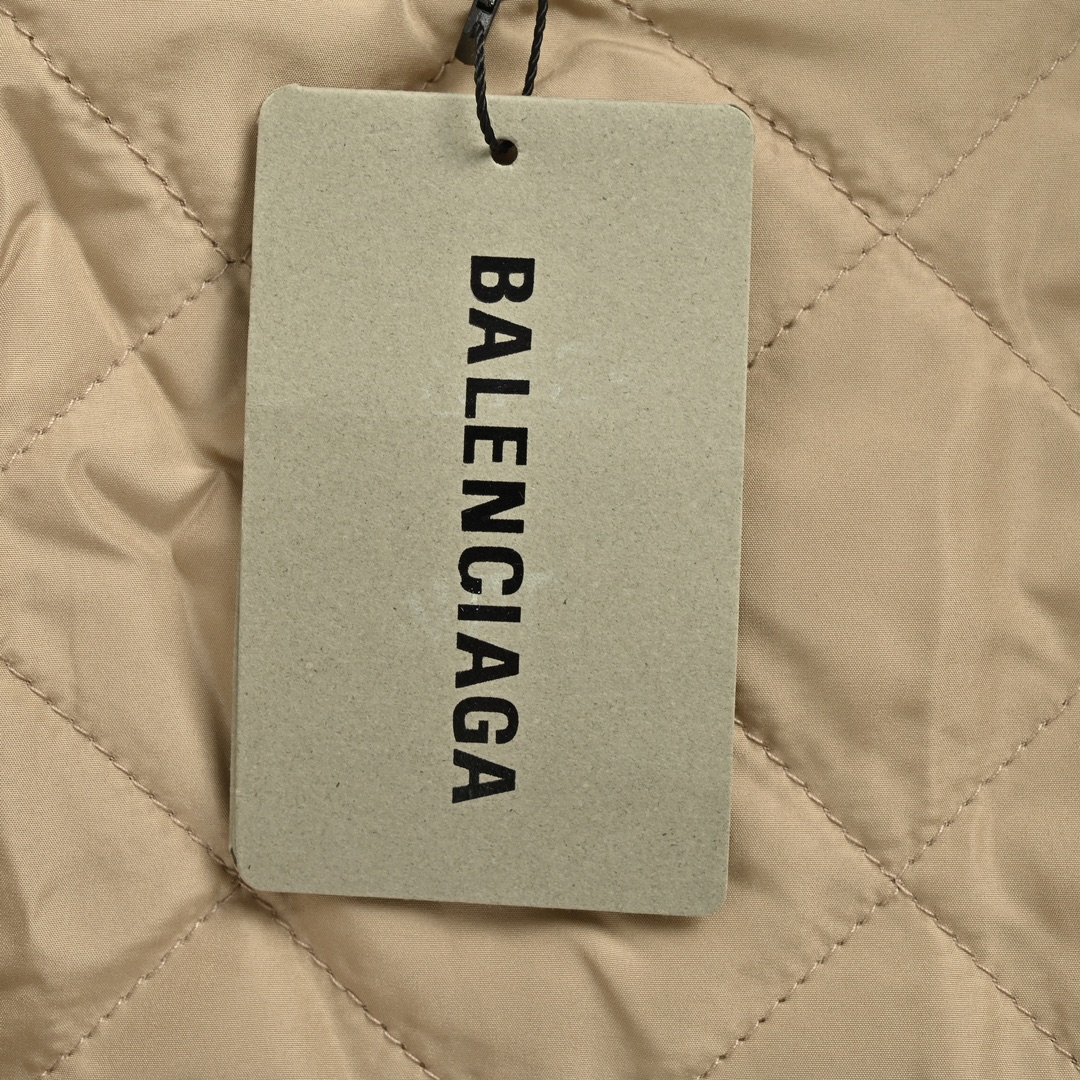 Balenciaga/巴黎世家 24Fw 毛领夹层连帽棉服