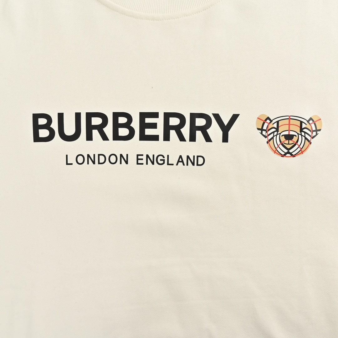 Burberry/巴宝莉 24Fw 小熊字母印花圆领卫衣