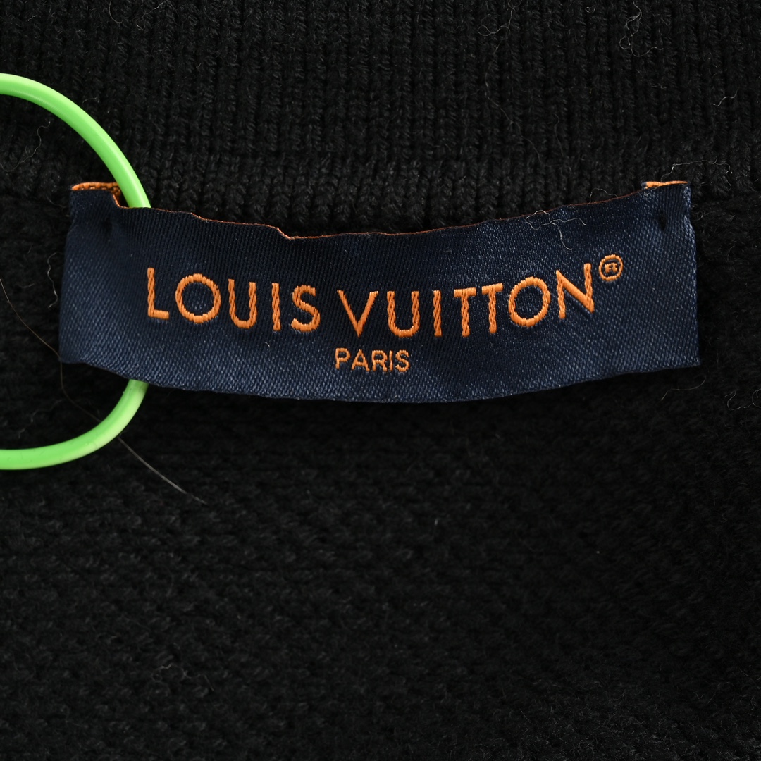 Louis Vuitton/路易威登 24Fw 羊羔毛领滑雪logo针织夹克外套