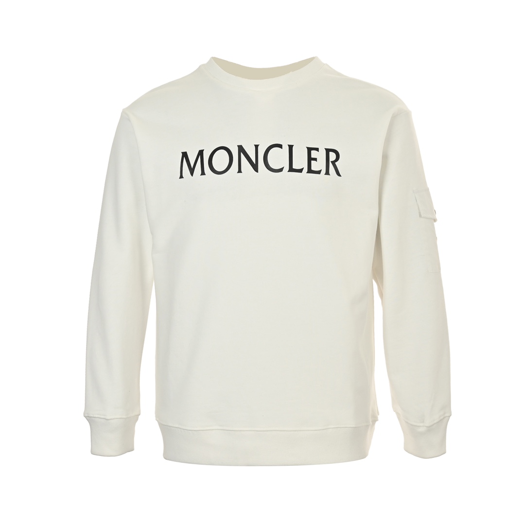 Moncler/蒙口 经典字母logo印花圆领卫衣