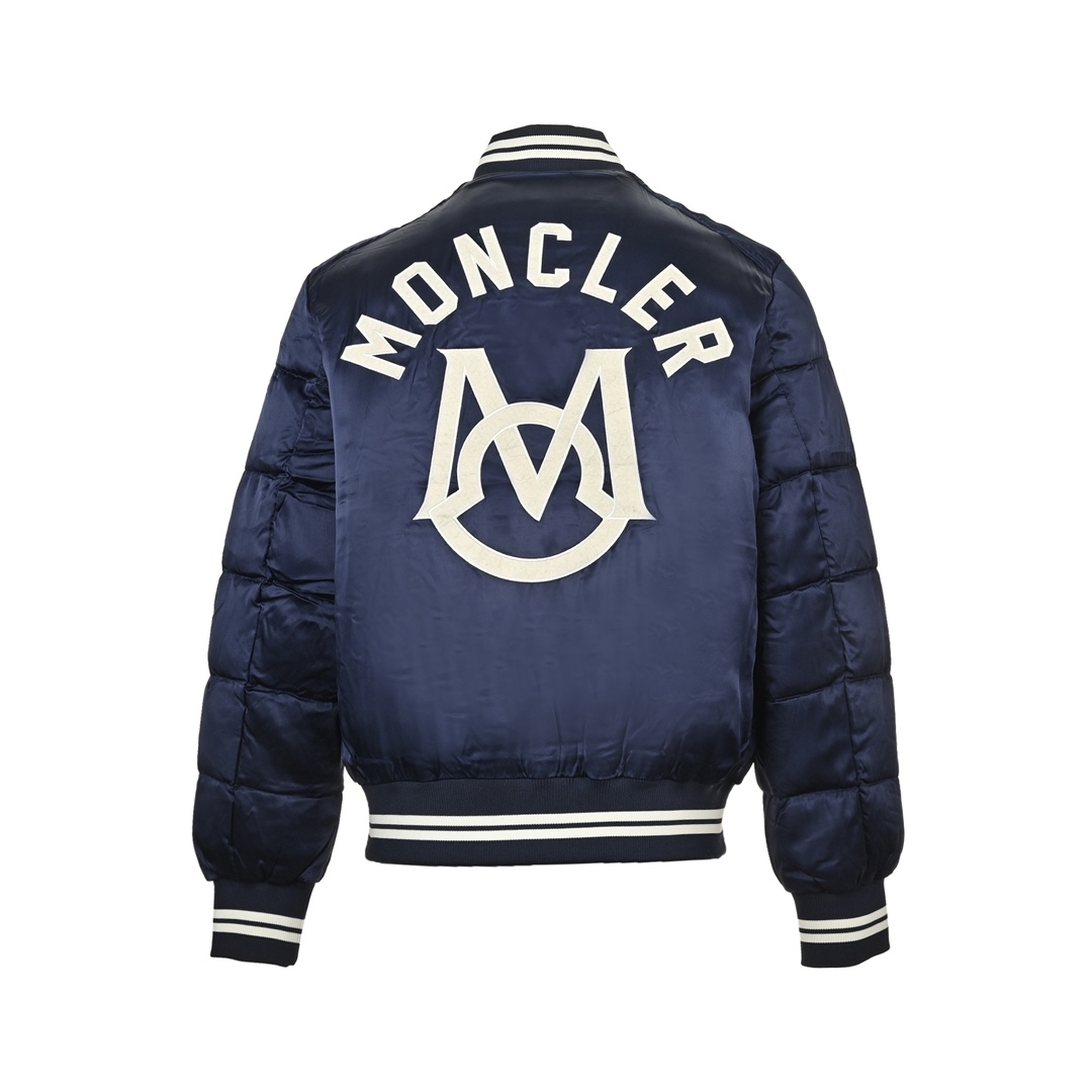 Moncler/蒙口 24Fw 后背logo飞行棒球服羽绒服外套 学院复古风棒球服夹克