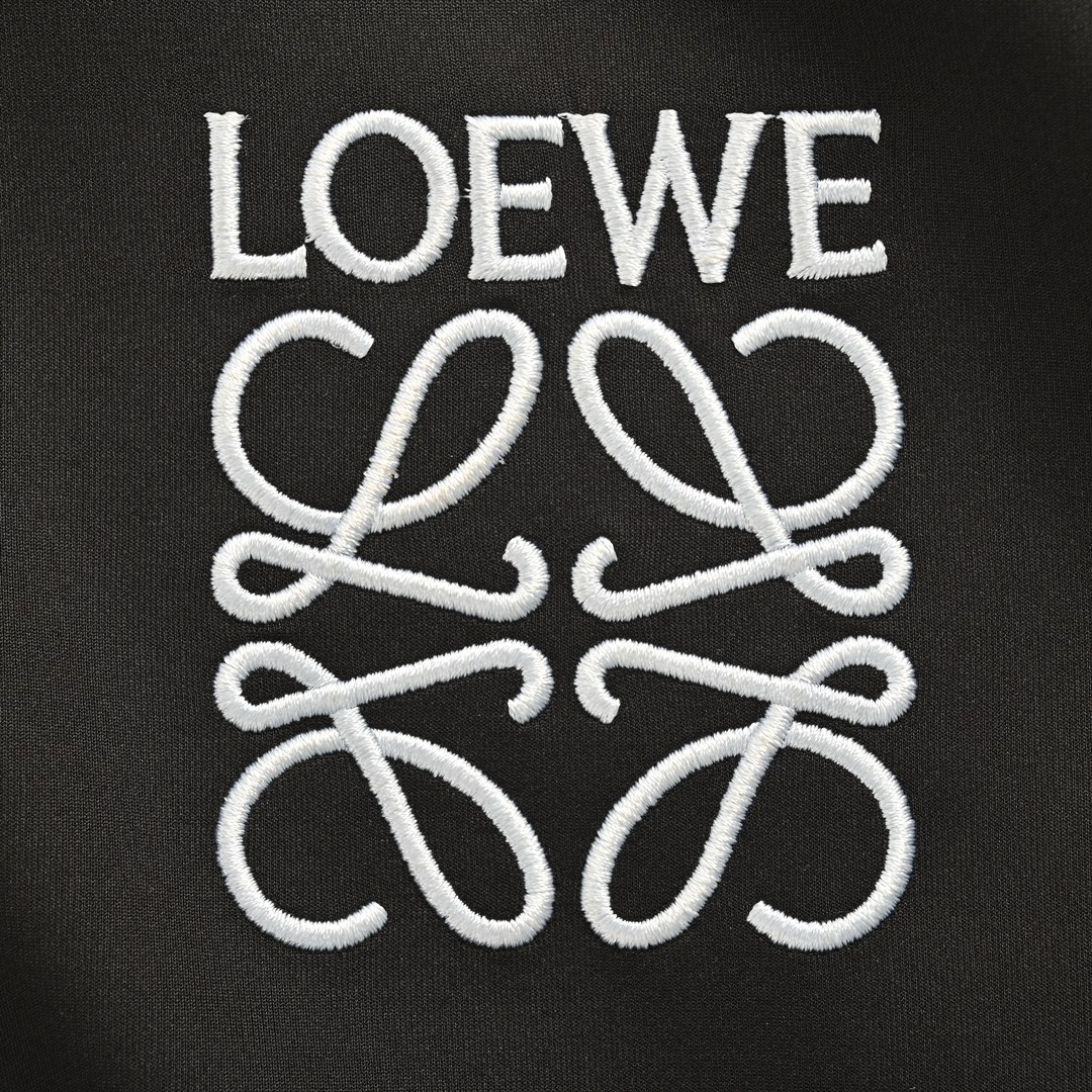 Loewe/罗意威 24Fw 刺绣logo侧边织带套装外套