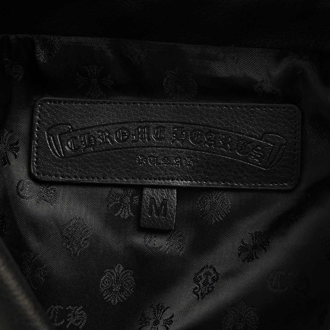 Chrome Hearts/克罗心 24Fw 手臂大刺绣皮衣外套