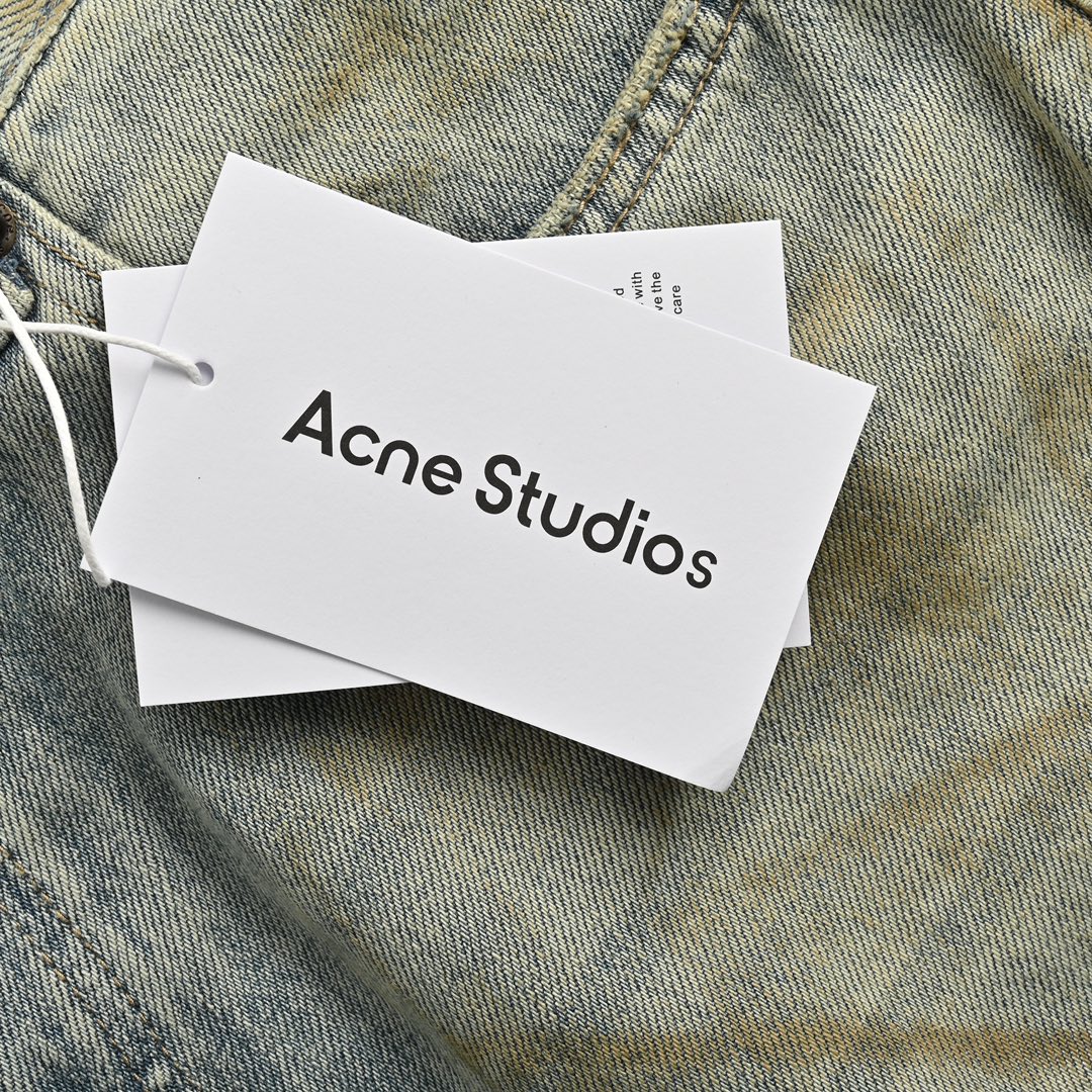 Acne Studios 24Fw 割破工艺脏脏牛仔裤