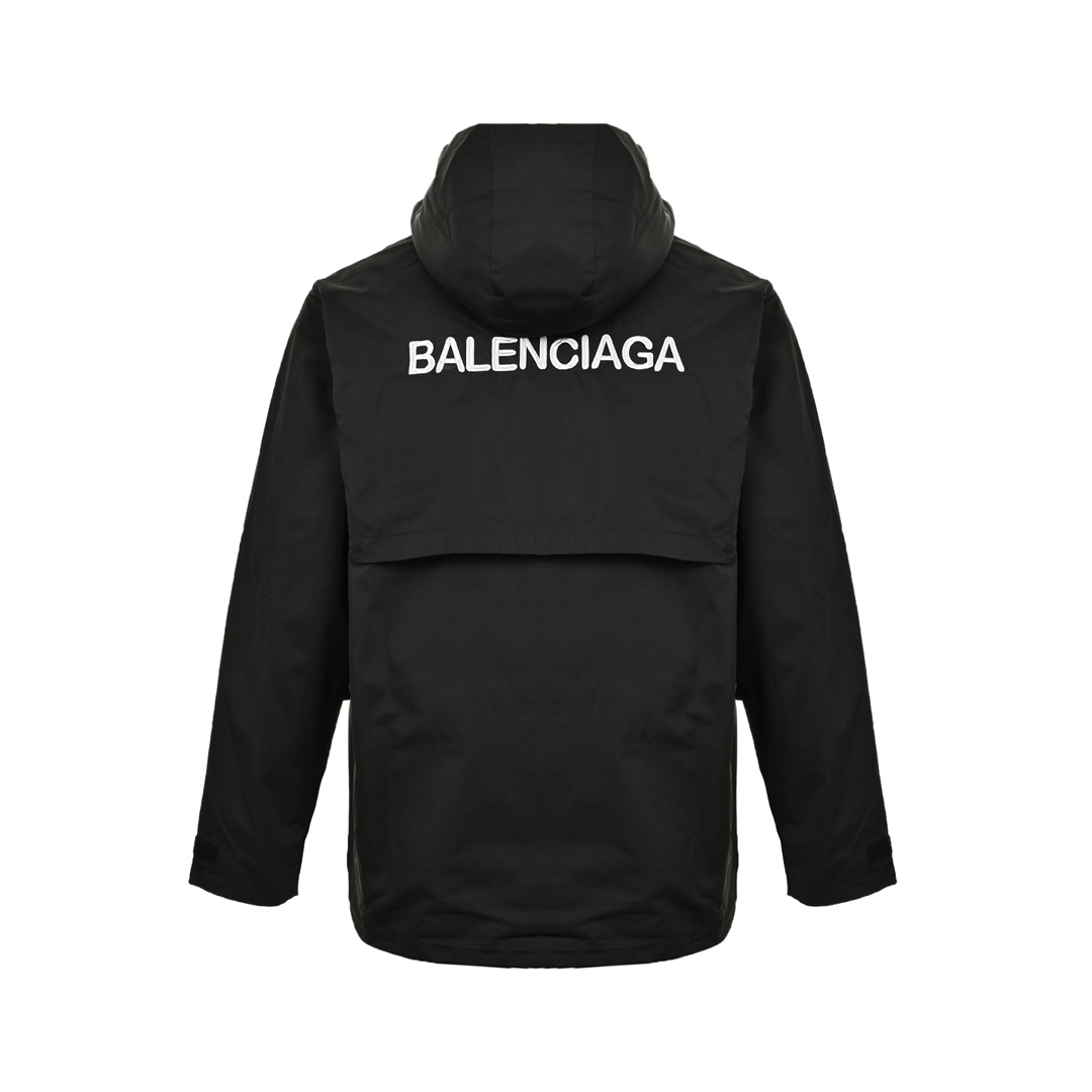 Balenciaga/巴黎世家 3B Sports刺绣双拉链冲锋衣外套