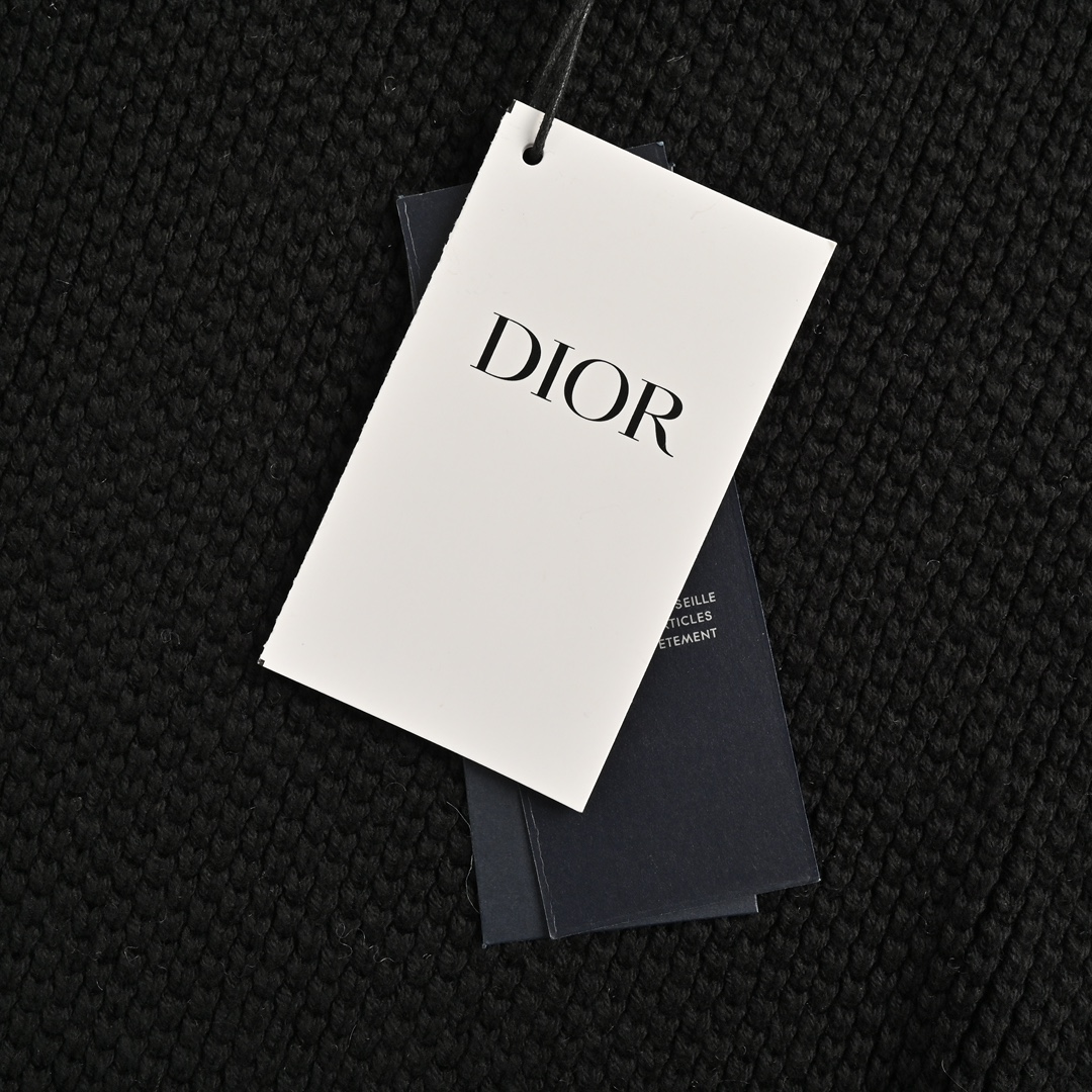 Dior/迪奥 24Fw 绗缝字母针织拼接连帽棉服外套