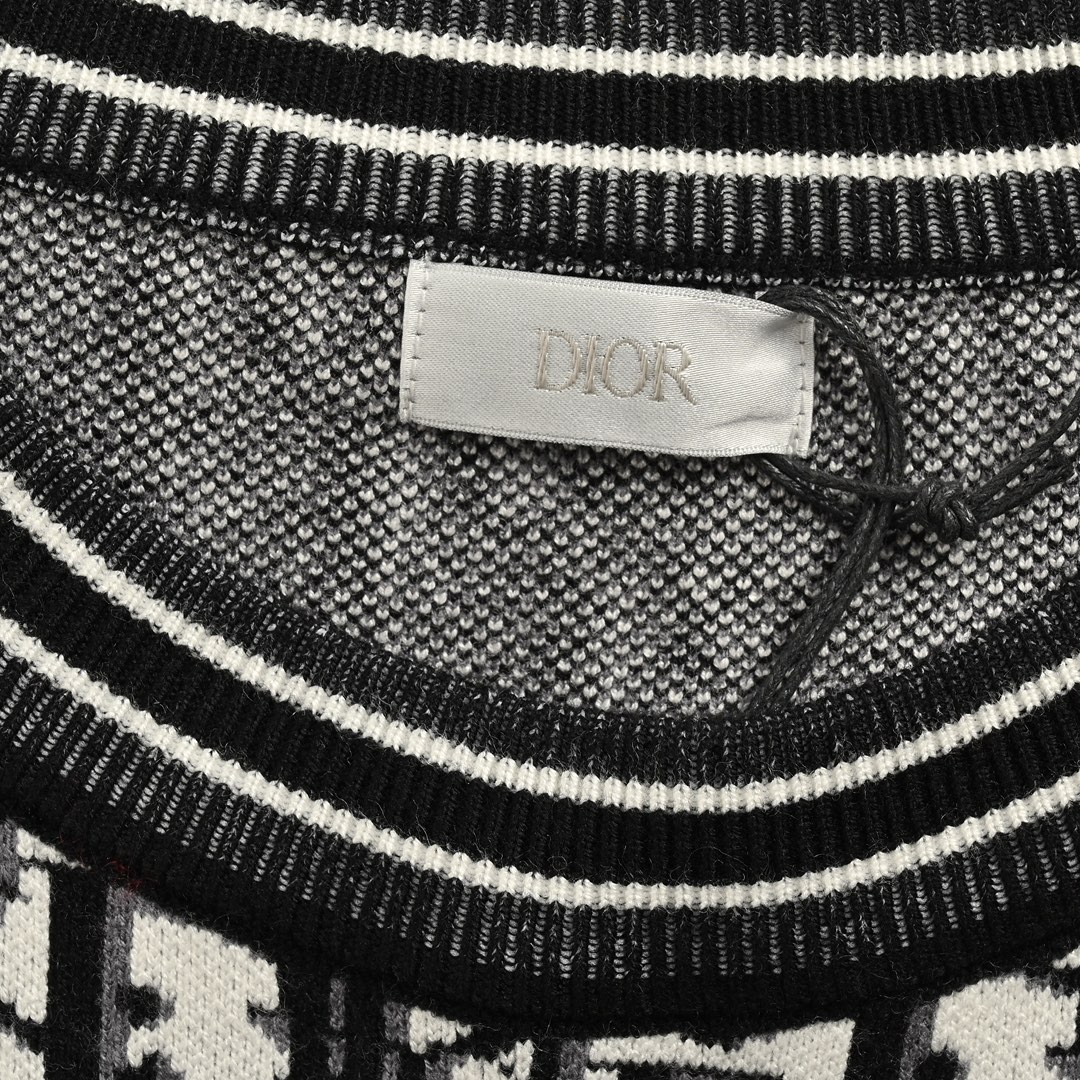 Dior/迪奥 24Fw 满印老花提花针织毛衣