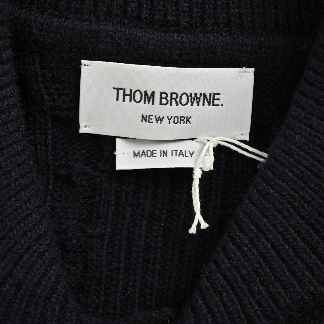 Thom Browne/汤姆布朗 24Fw 粗绞花大衣外套