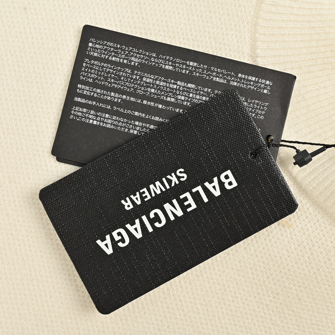 Balenciaga/巴黎世家 字母刺绣圆领针织毛衣字刺绣字母