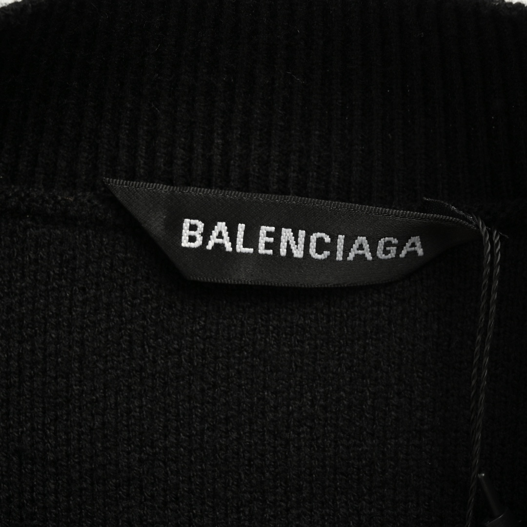 Balenciaga/巴黎世家 字母刺绣圆领针织毛衣 经典m字刺绣字母秋冬系列滑雪系列毛衣光线刺绣