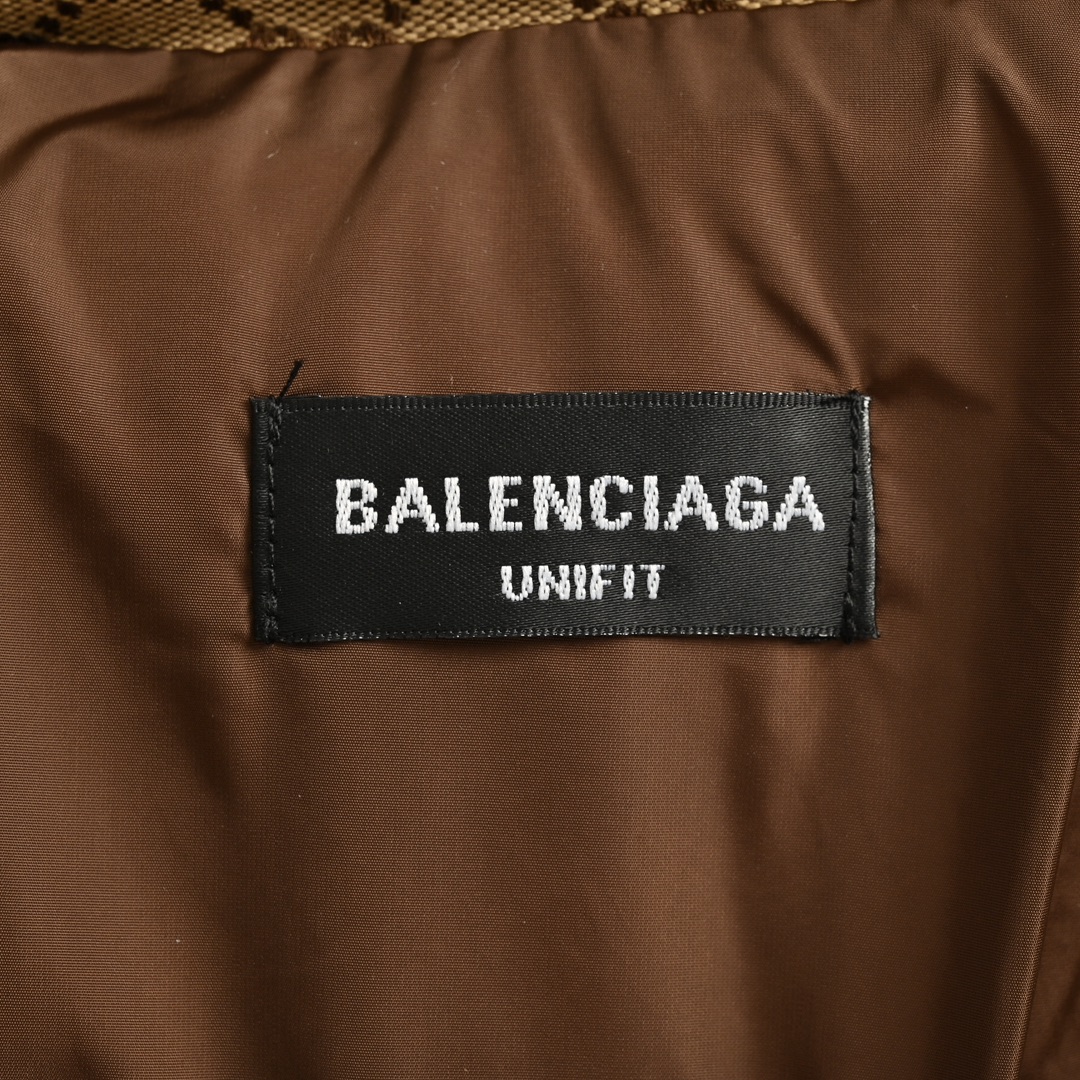 Balenciaga & Gucci 联名双B满印羽绒服夹克外套