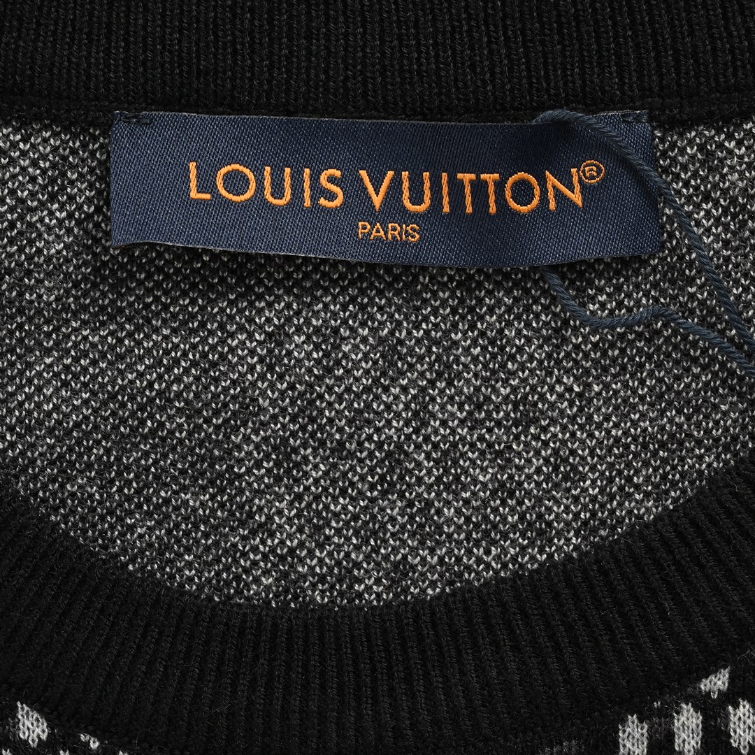 Louis Vuitton/路易威登 24Fw 棋盘格提花针织毛衣