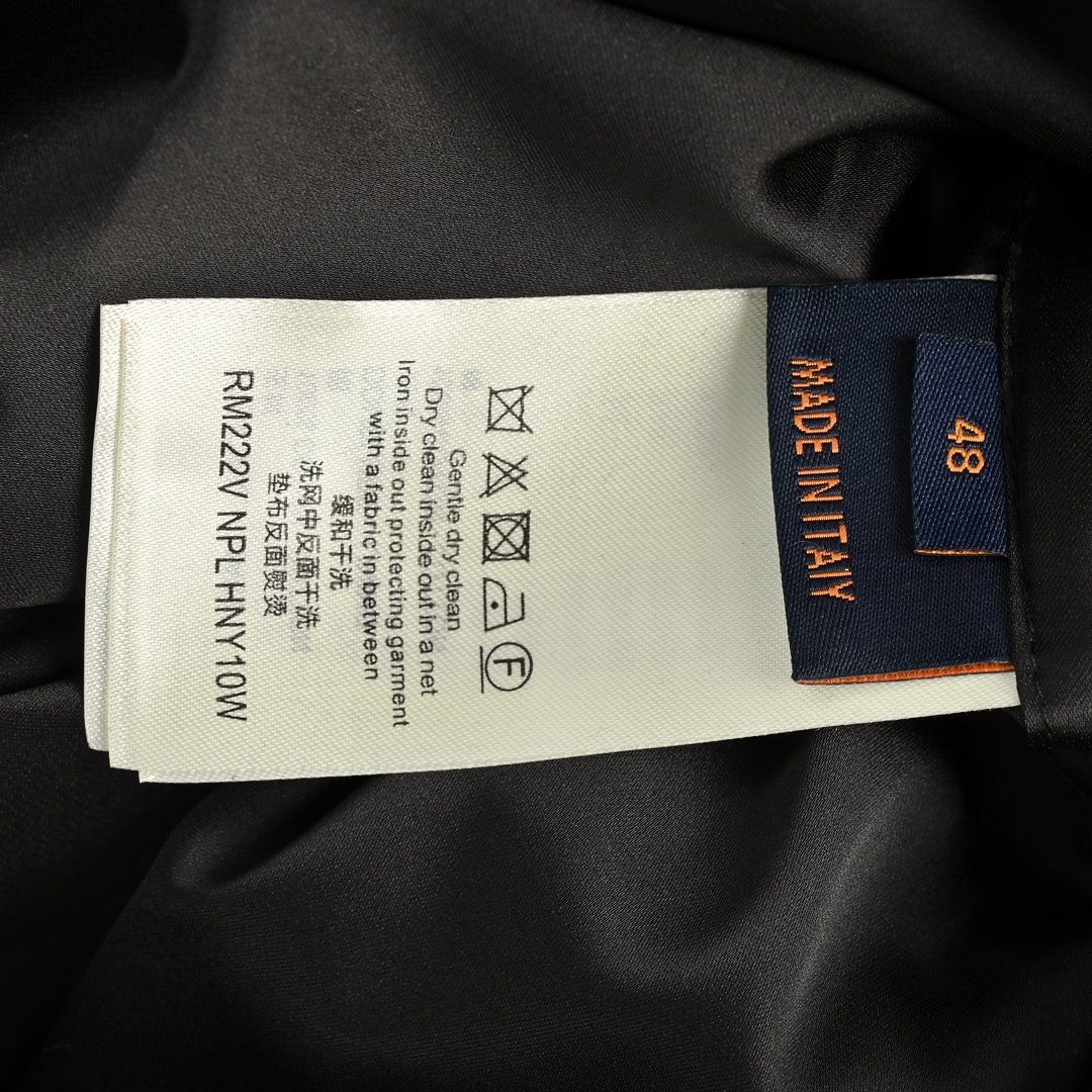 Louis Vuitton/路易威登 24Fw 刺绣字母棉羊毛皮袖棒球服外套
