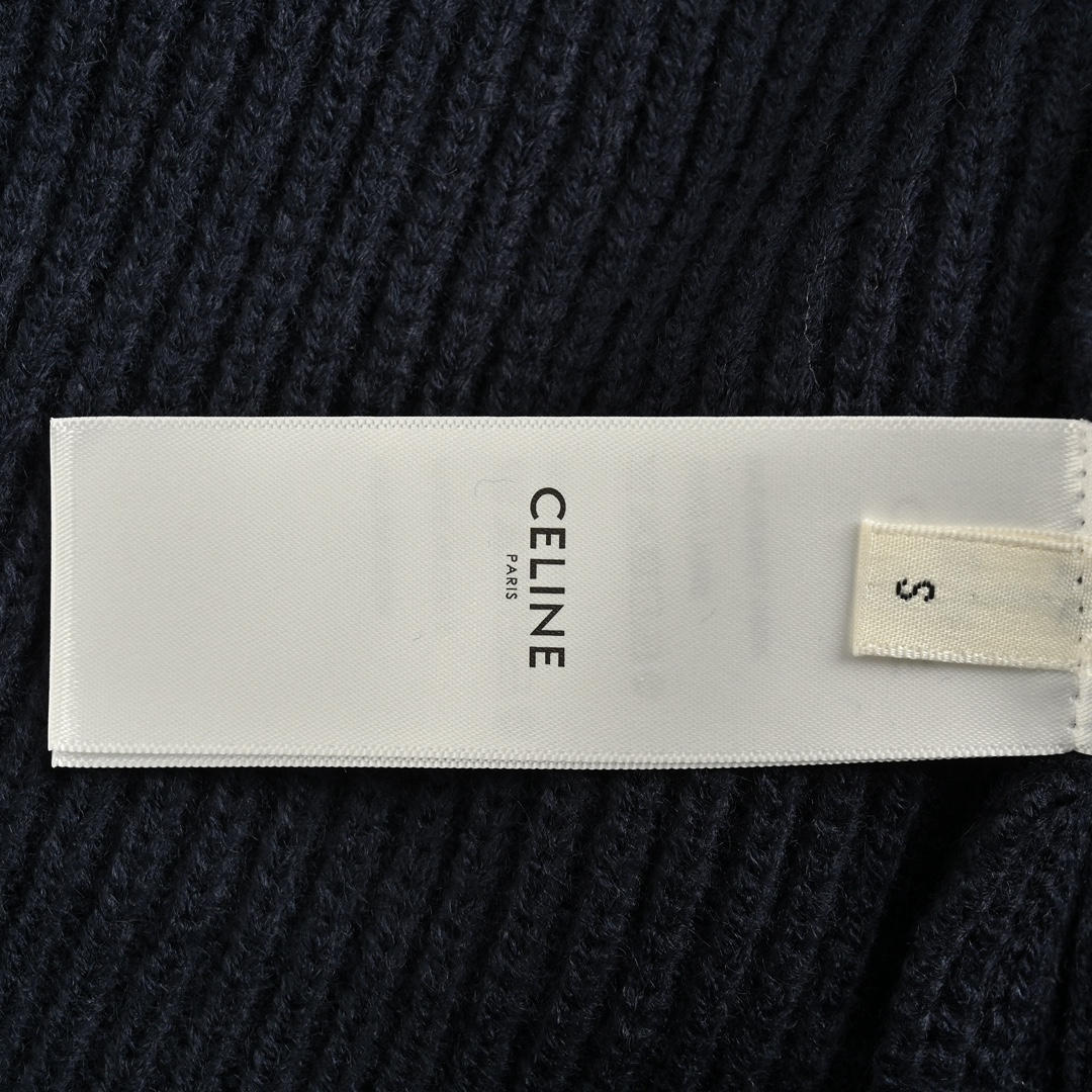 Celine/赛琳 24Fw 镂空字母刺绣圆领毛衣