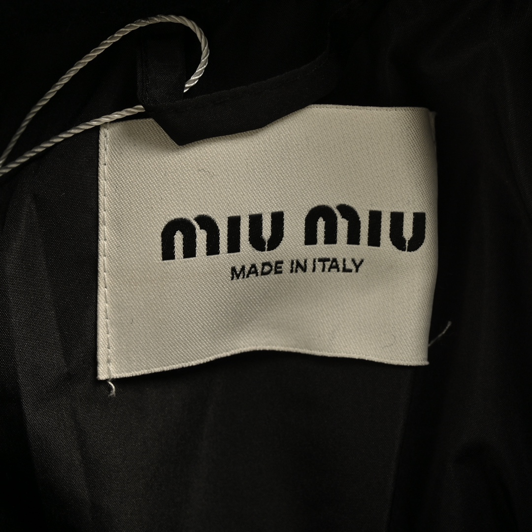 Miu Miu/缪缪 丝绒口袋羊绒羽绒服外套