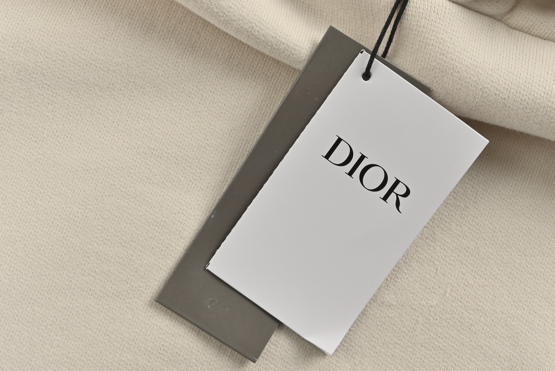 Dior/迪奥 24Fw 经典残缺磨破字母印花双层连帽卫衣