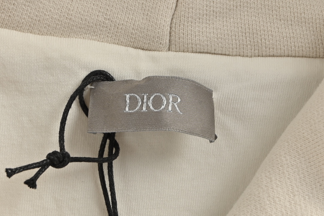 Dior/迪奥 24Fw 经典残缺磨破字母印花双层连帽卫衣