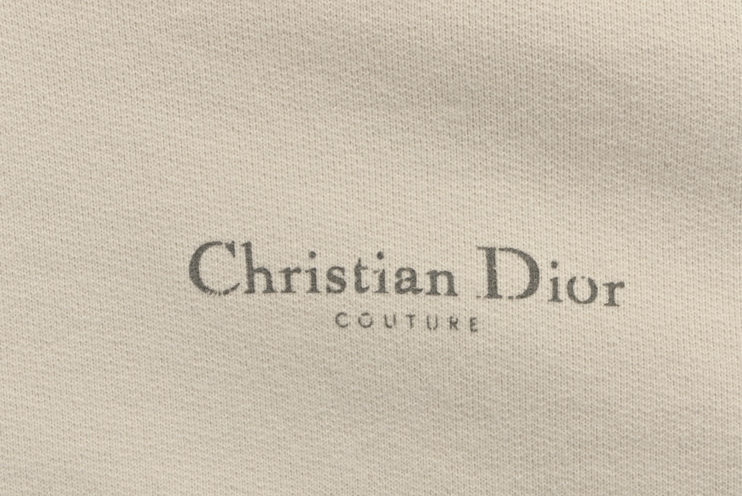 Dior/迪奥 24Fw 经典残缺磨破字母印花双层连帽卫衣