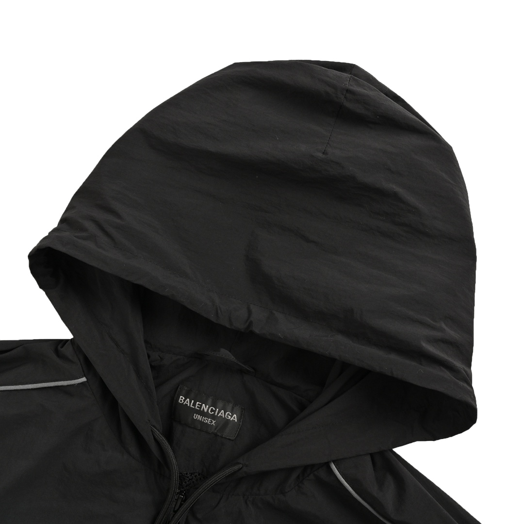 Balenciaga/巴黎世家 24Fw 环勾字母刺绣梭织外套