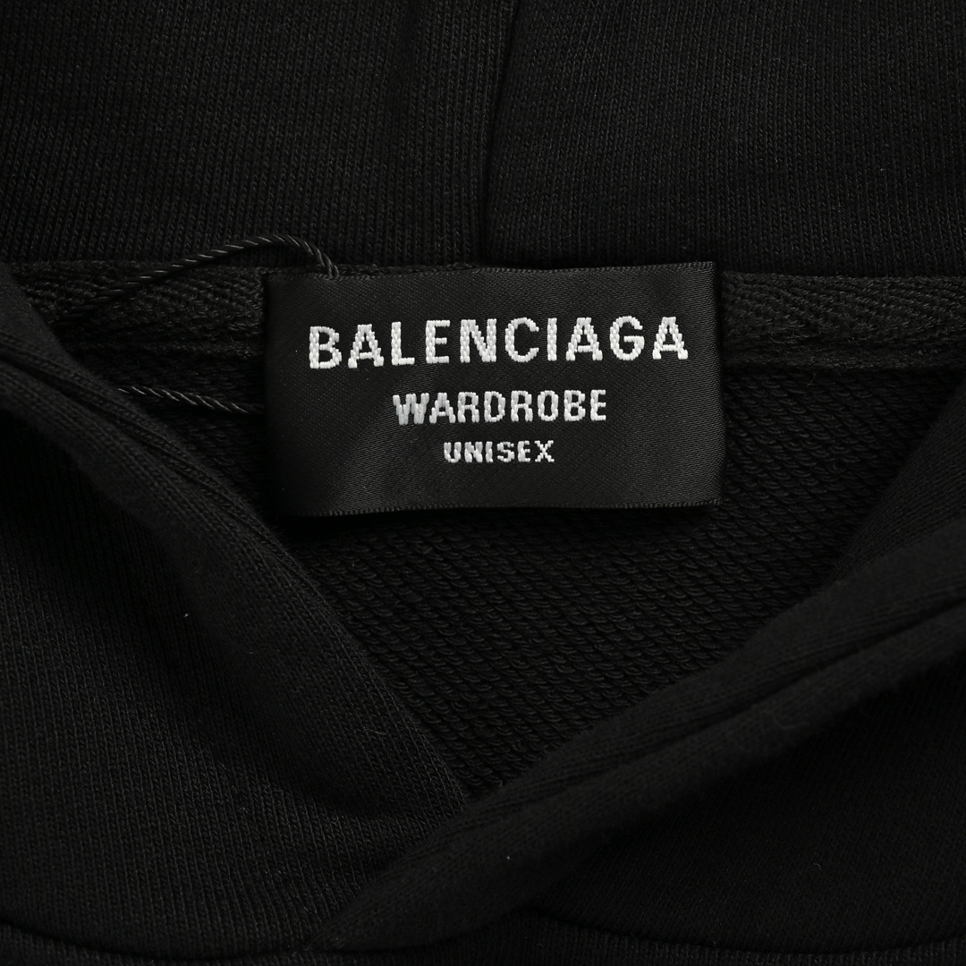 Balenciaga/巴黎世家 钻石字母印花连帽卫衣