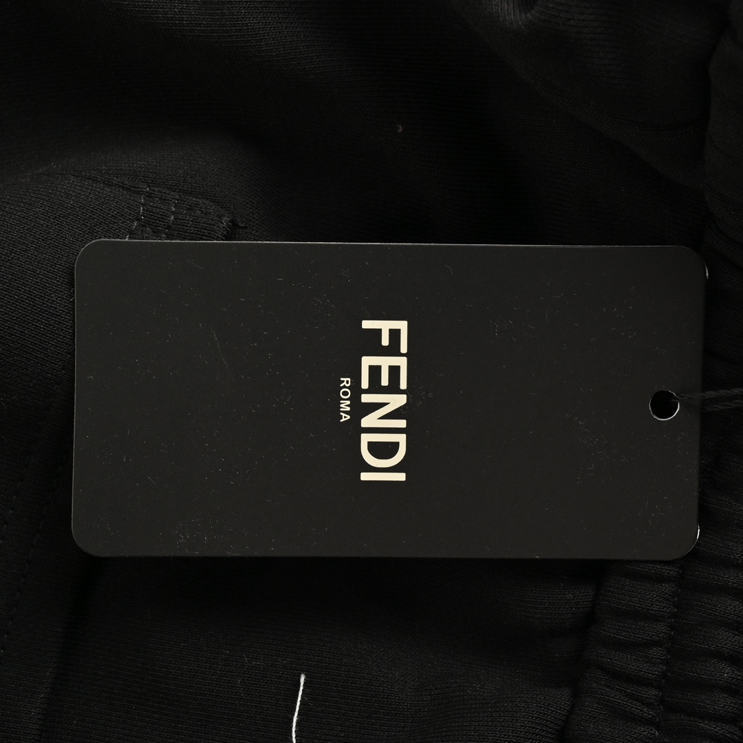 Fendi/芬迪 24Fw 刺绣眼睛侧边织带长裤