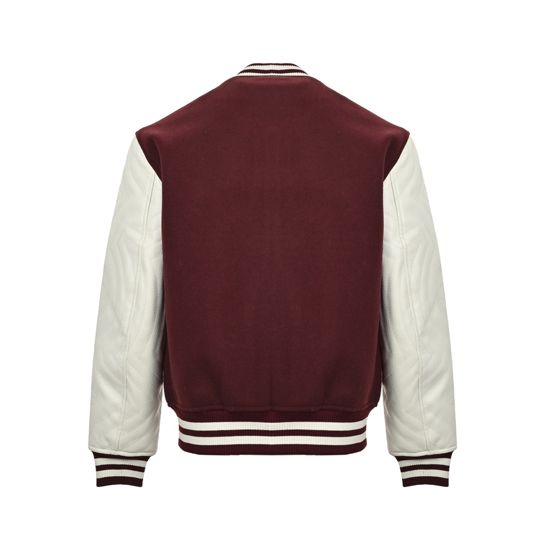 Louis Vuitton/路易威登 24Fw 刺绣logo拼皮棒球服外套