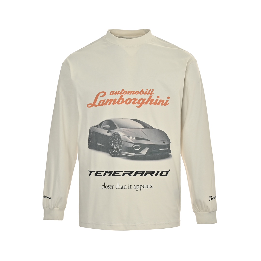 Balenciaga/巴黎世家 兰博基尼联名长袖T恤